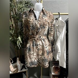 LATISTE Animal Print Romper